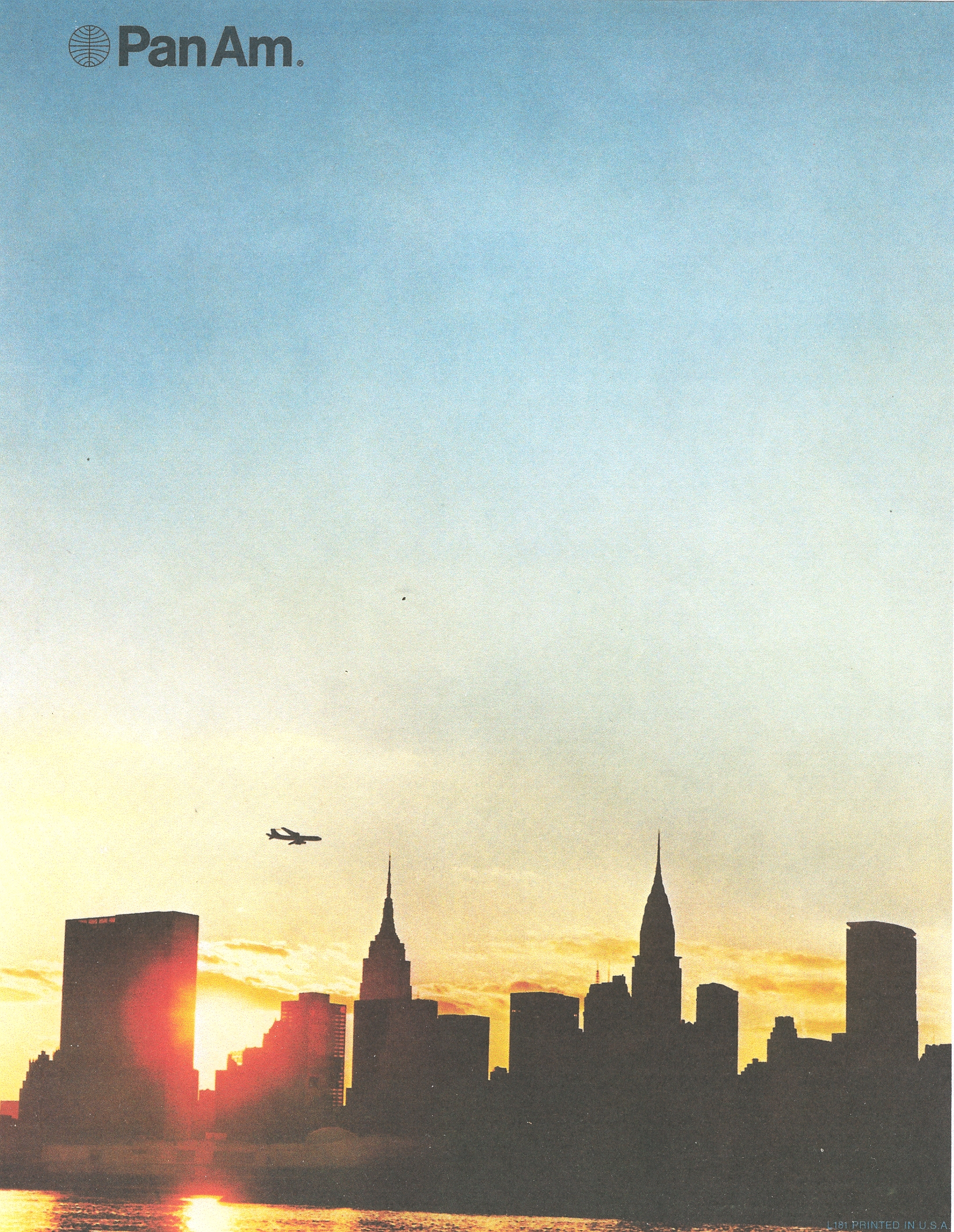 Early 1970s New York City Helvetica style letterhead.  This type of document was called a shell and could be used for multiple promotions of fares and events for New York.